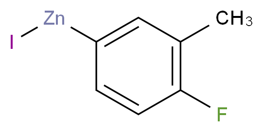 4-Fluoro-3-methylphenylzinc iodide_分子结构_CAS_)