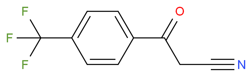 3-Oxo-3-(4-trifluoromethyl-phenyl)-propionitrile_分子结构_CAS_71682-94-5)