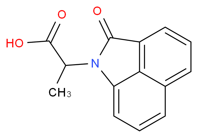 2-{3-oxo-2-azatricyclo[6.3.1.0<sup>4</sup>,<sup>1</sup><sup>2</sup>]dodeca-1(12),4,6,8,10-pentaen-2-yl}propanoic acid_分子结构_CAS_838850-72-9