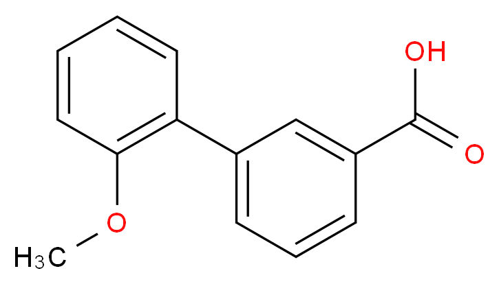 2'-Methoxy-biphenyl-3-carboxylic acid_分子结构_CAS_)