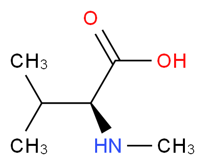 N-Methyl-L-valine_分子结构_CAS_2480-23-1)