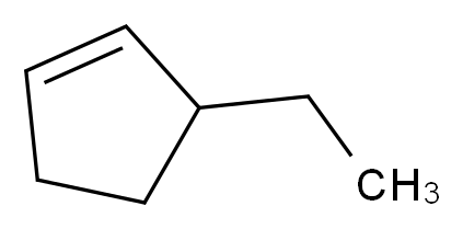 3-ethylcyclopent-1-ene_分子结构_CAS_694-35-9