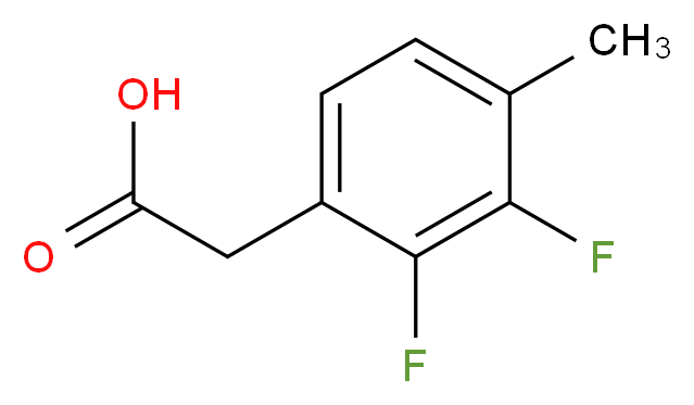 2,3-Difluoro-4-methylphenylacetic acid_分子结构_CAS_261763-47-7)