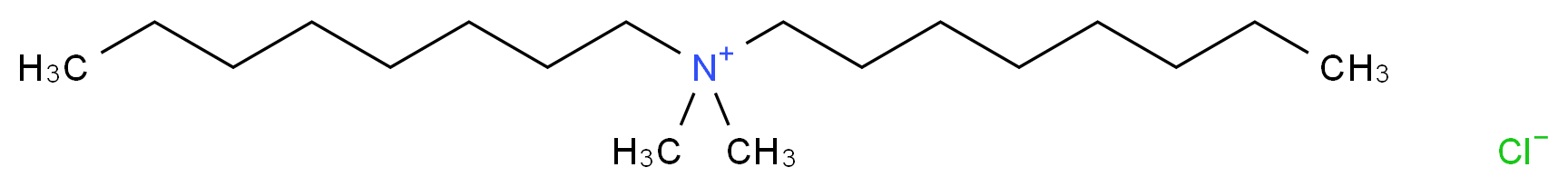 dimethyldioctylazanium chloride_分子结构_CAS_5538-94-3