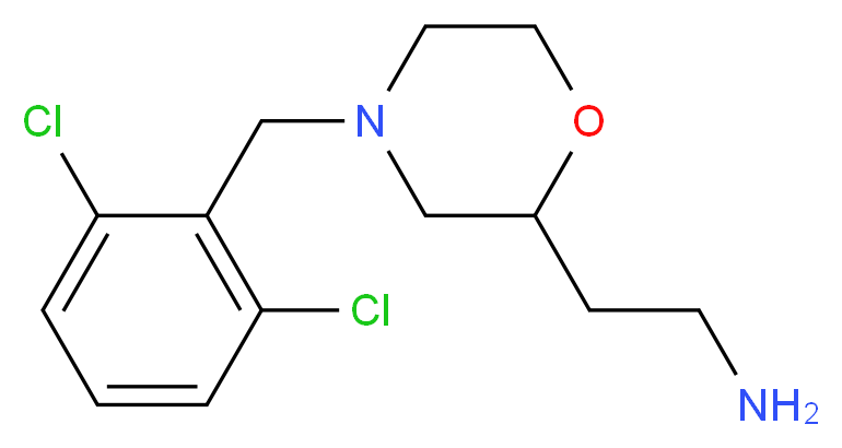 2-[4-(2,6-dichlorobenzyl)morpholin-2-yl]ethanamine_分子结构_CAS_)