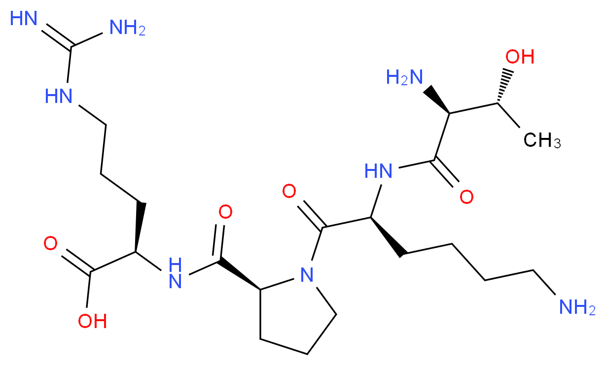 (2R)-2-{[(2S)-1-[(2S)-6-amino-2-[(2S,3R)-2-amino-3-hydroxybutanamido]hexanoyl]pyrrolidin-2-yl]formamido}-5-carbamimidamidopentanoic acid_分子结构_CAS_9063-57-4