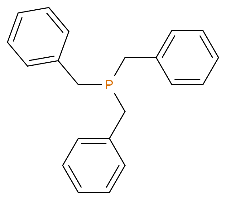 三苄基膦_分子结构_CAS_7650-89-7)