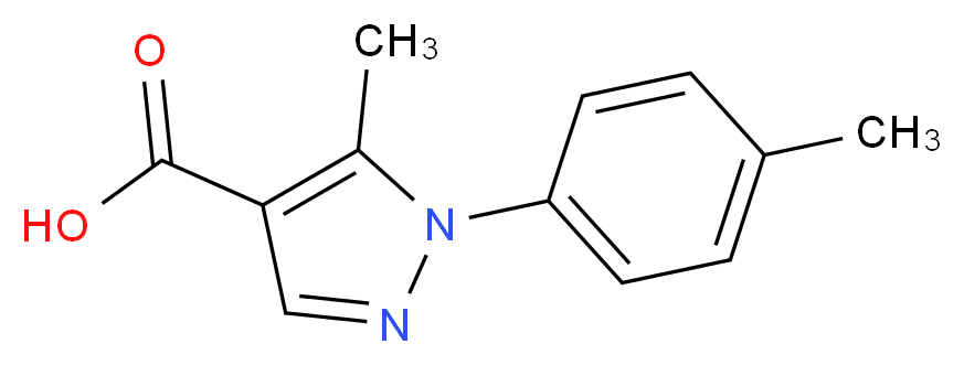 5-methyl-1-(4-methylphenyl)-1H-pyrazole-4-carboxylic acid_分子结构_CAS_288251-47-8)