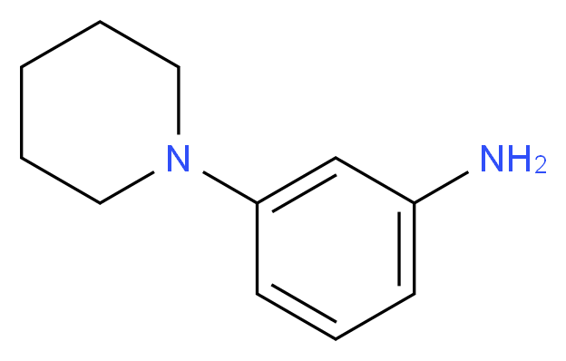 3-piperidin-1-ylaniline_分子结构_CAS_27969-75-1)