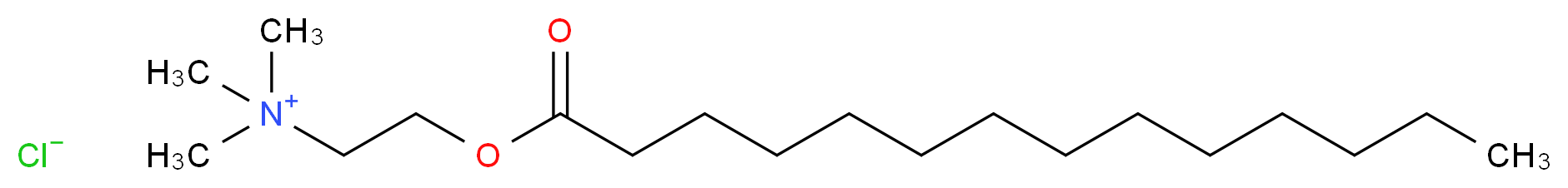 trimethyl[2-(tetradecanoyloxy)ethyl]azanium chloride_分子结构_CAS_4277-89-8