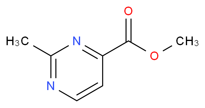 methyl 2-methylpyrimidine-4-carboxylate_分子结构_CAS_73955-55-2