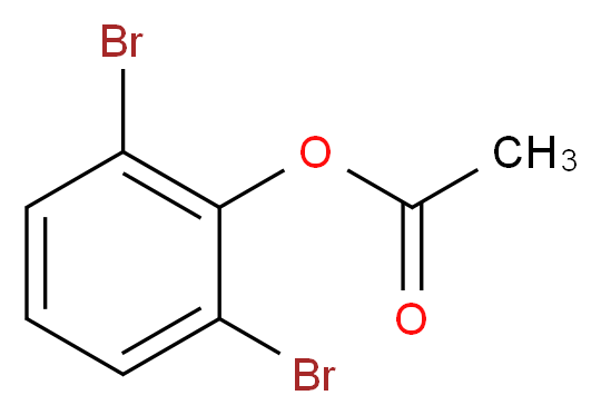 2,6-Dibromophenol Acetate_分子结构_CAS_28165-72-2)