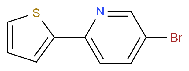 5-bromo-2-(thiophen-2-yl)pyridine_分子结构_CAS_91891-74-6