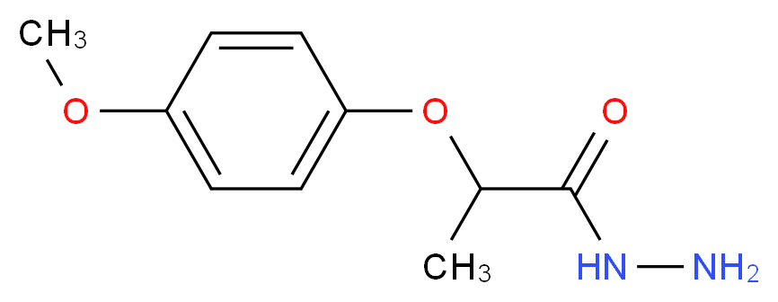 2-(4-Methoxyphenoxy)propanohydrazide_分子结构_CAS_)