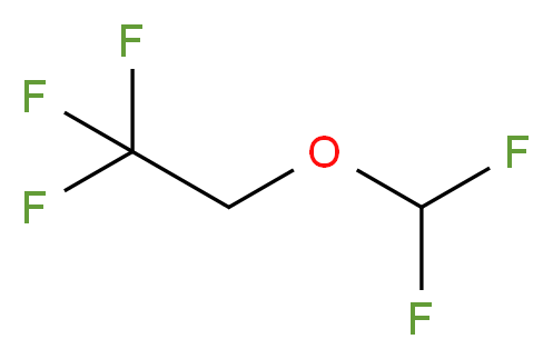 2-(difluoromethoxy)-1,1,1-trifluoroethane_分子结构_CAS_1885-48-9