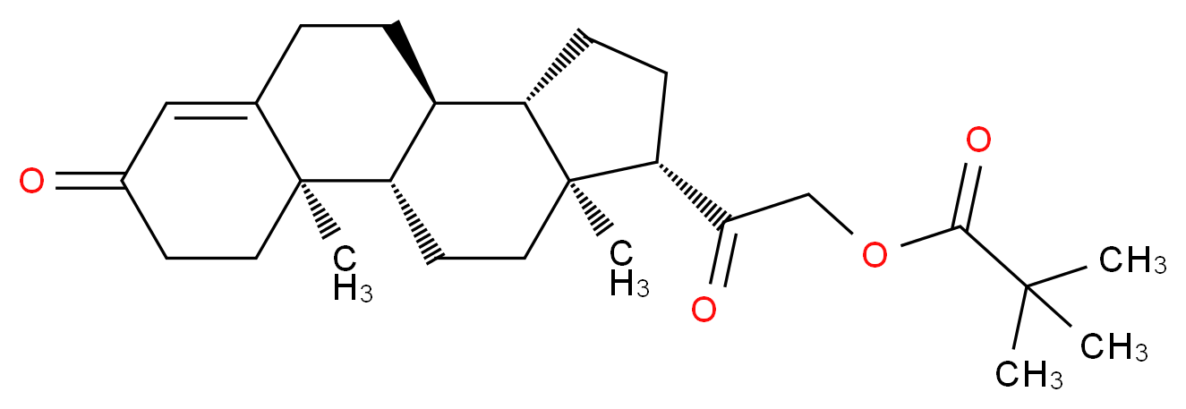 11-Deoxy Corticosterone Pivalate_分子结构_CAS_808-48-0)