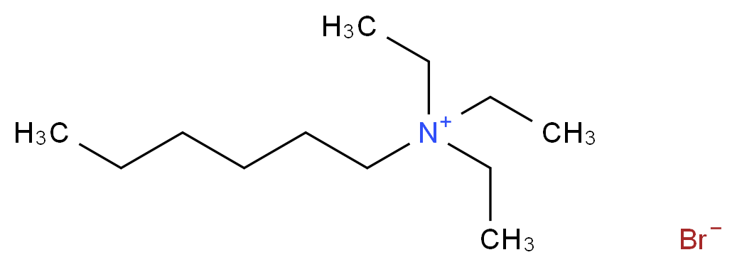 triethyl(hexyl)azanium bromide_分子结构_CAS_13028-71-2