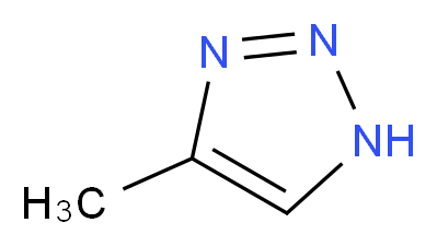 4-methyl-1H-1,2,3-triazole_分子结构_CAS_27808-16-8