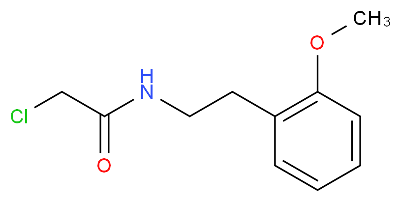 2-chloro-N-[2-(2-methoxyphenyl)ethyl]acetamide_分子结构_CAS_34162-11-3)