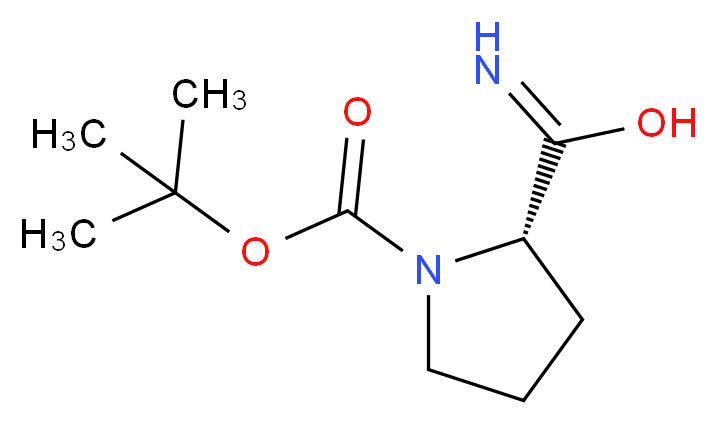 (R)-tert-Butyl 2-carbamoylpyrrolidine-1-carboxylate_分子结构_CAS_35150-07-3)