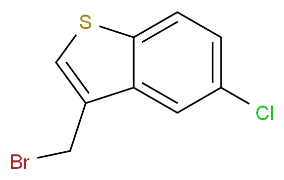 3-(bromomethyl)-5-chloro-1-benzothiophene_分子结构_CAS_1198-51-2