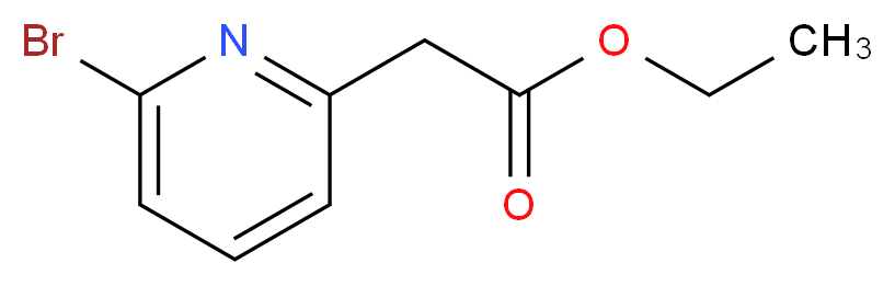 ethyl 2-(6-bromopyridin-2-yl)acetate_分子结构_CAS_955369-63-8