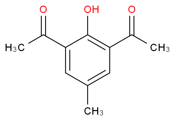 1-(3-Acetyl-2-hydroxy-5-methyl-phenyl)-ethanone_分子结构_CAS_55108-28-6)