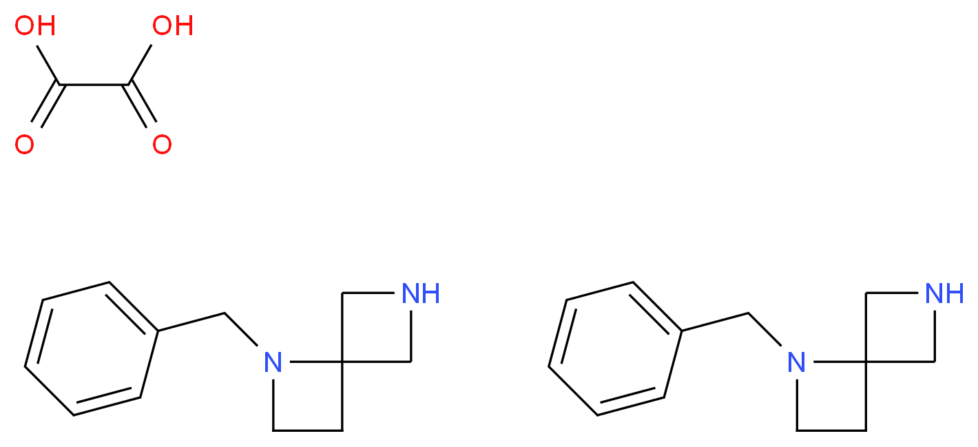 bis(1-benzyl-1,6-diazaspiro[3.3]heptane); oxalic acid_分子结构_CAS_1223573-42-9