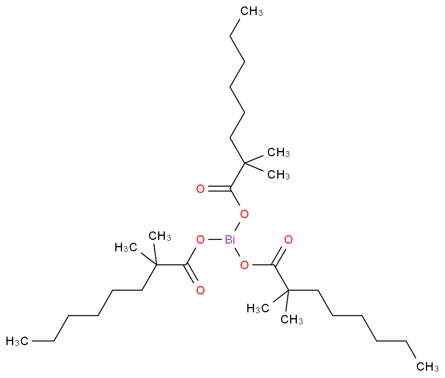 新十二酸铋_分子结构_CAS_34364-26-6)