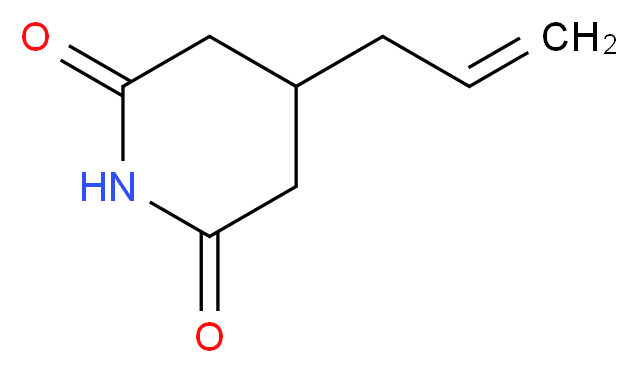 4-(prop-2-en-1-yl)piperidine-2,6-dione_分子结构_CAS_918868-36-7