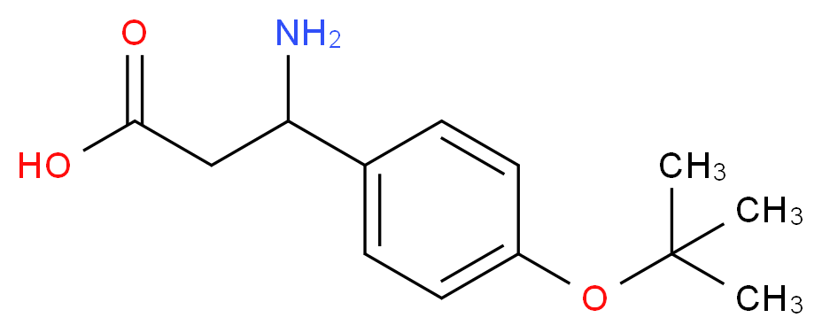 3-AMINO-3-(4-TERT-BUTOXY-PHENYL)-PROPIONIC ACID_分子结构_CAS_372144-19-9)