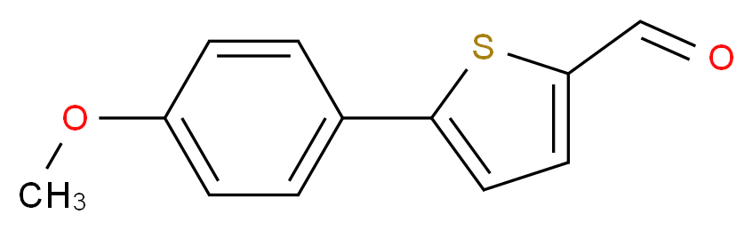 5-(4-Methoxyphenyl)-2-thiophenecarbaldehyde_分子结构_CAS_38401-67-1)