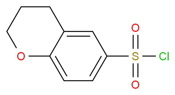 3,4-dihydro-2H-1-benzopyran-6-sulfonyl chloride_分子结构_CAS_946409-11-6