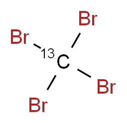 tetrabromo(<sup>1</sup><sup>3</sup>C)methane_分子结构_CAS_72802-79-0