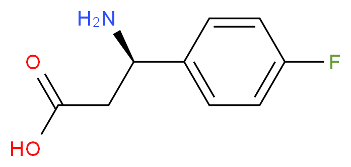 (R)-3-Amino-3-(4-fluoro-phenyl)-propionic acid_分子结构_CAS_151911-23-8)