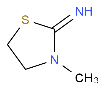 3-methyl-1,3-thiazolidin-2-imine_分子结构_CAS_33918-09-1