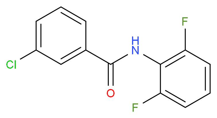 3-Chloro-N-(2,6-difluorophenyl)benzamide_分子结构_CAS_1065134-57-7)