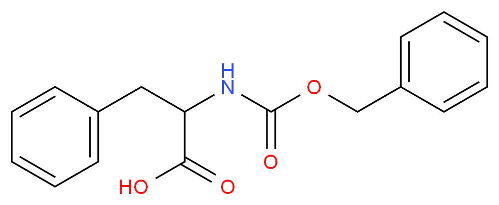 2-(((Benzyloxy)carbonyl)amino)-3-phenylpropanoic acid_分子结构_CAS_3588-57-6)