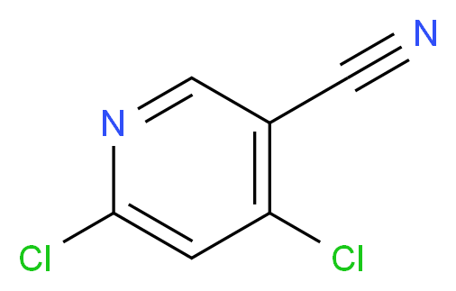 4,6-dichloropyridine-3-carbonitrile_分子结构_CAS_166526-03-0