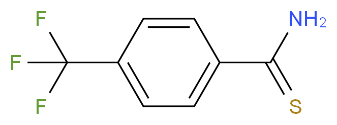 4-(Trifluoromethyl)thiobenzamide_分子结构_CAS_72505-21-6)