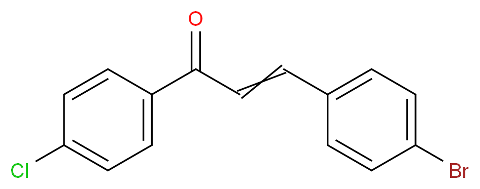 4-Bromo-4'-chlorochalcone_分子结构_CAS_19672-61-8)