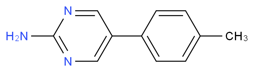 5-(4-methylphenyl)pyrimidin-2-amine_分子结构_CAS_31408-17-0