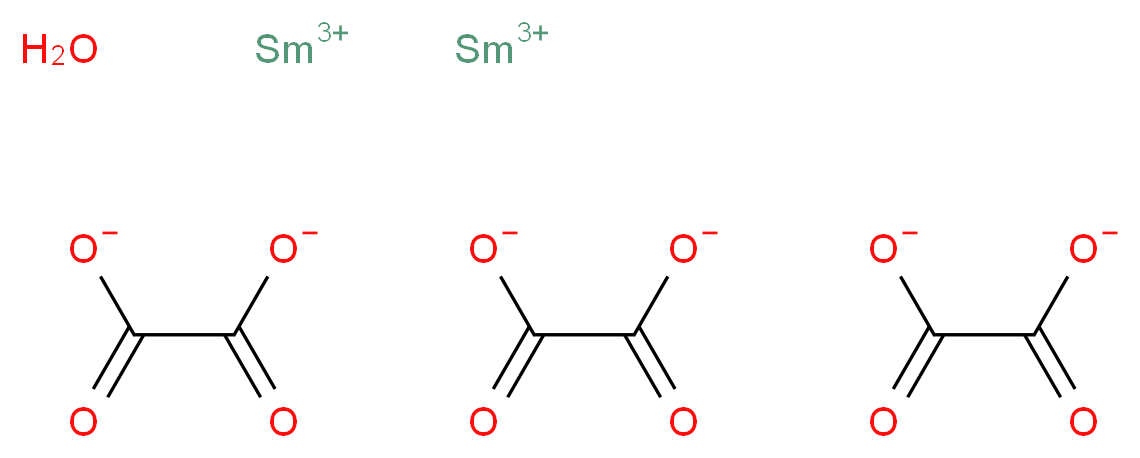 十水草酸钐_分子结构_CAS_14175-03-2)