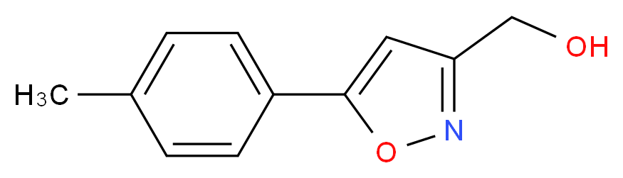 [5-(4-Methylphenyl)isoxazol-3-yl]methanol_分子结构_CAS_)