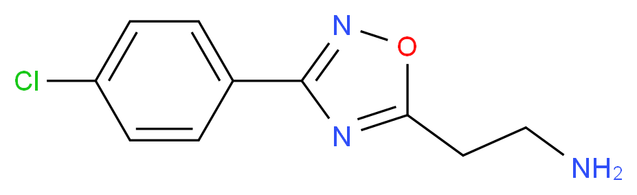 2-[3-(4-chlorophenyl)-1,2,4-oxadiazol-5-yl]ethan-1-amine_分子结构_CAS_885953-67-3