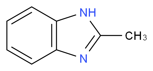 2-甲基苯并咪唑_分子结构_CAS_615-15-6)