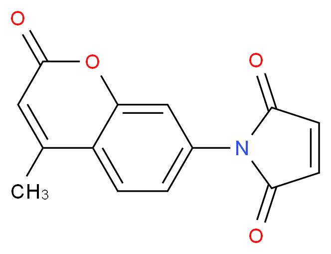 1-(4-methyl-2-oxo-2H-chromen-7-yl)-2,5-dihydro-1H-pyrrole-2,5-dione_分子结构_CAS_211565-47-8