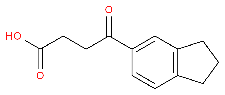 4-(2,3-dihydro-1H-inden-5-yl)-4-oxobutanoic acid_分子结构_CAS_75382-32-0)