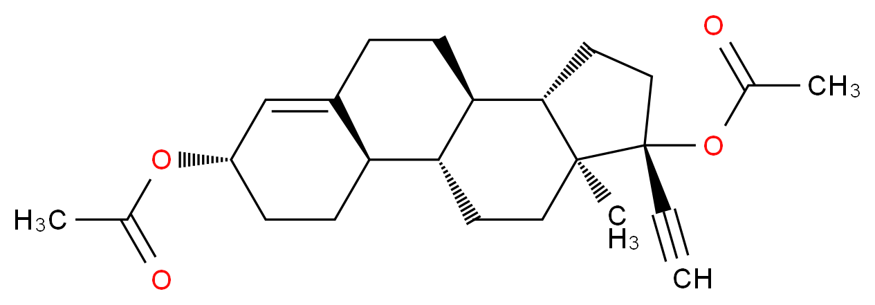 Ethynodiol diacetate_分子结构_CAS_297-76-7)