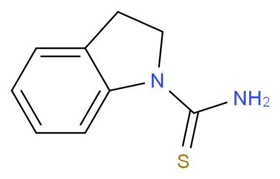 2,3-dihydro-1H-indole-1-carbothioamide_分子结构_CAS_56632-37-2